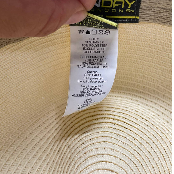 Sunday Cream Panama Hat with Black Band - Picture 9 of 9